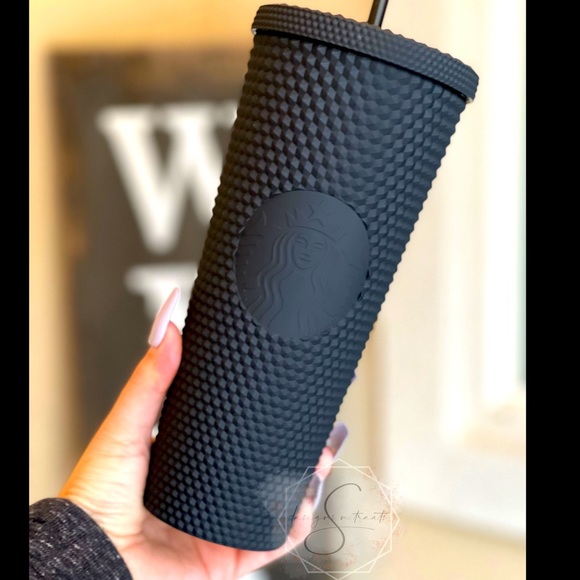 Black Matte Studded Tumbler